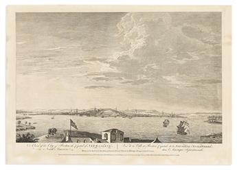 (BOSTON.) Thomas Pownall, after. A View of the City of Boston the Capital of New England, in North America.                                      